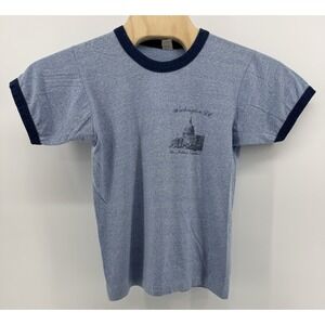 Vintage 80s Screen Stars Washington DC T-Shirt Size M Single Stitch Made in USA